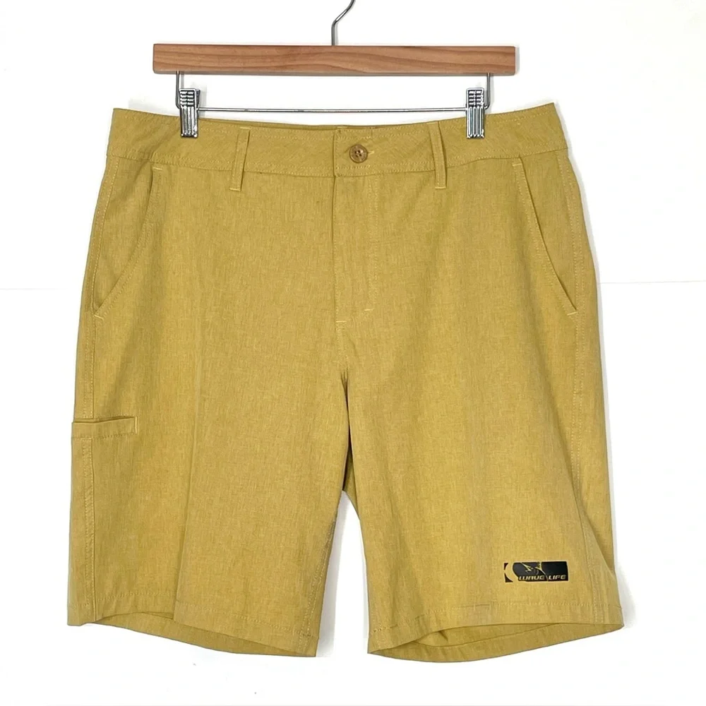 Wave Life Tuna H2O Active Hybrid Shorts Size 34 Flat Front Board Shorts